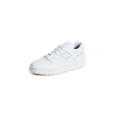 Imagem de New Balance Tênis masculino BB550, Branco/Branco., 6.5