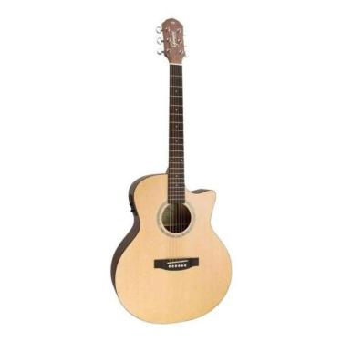 Imagem de Violão Giannini Frand Auditorium Ceq Eletroacústico Aço Natural Satin [f002]
