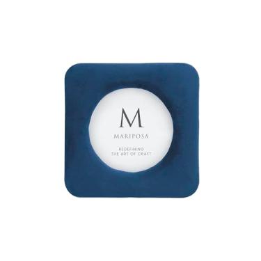 Imagem de MARIPOSA LOLA INDGO MOLDURA REDONDA DE VELUDO 4X4 | AZUL | BRILANTE | MOLDURAS | MOLDURAS DE FOTOS DECORATIVAS | TECIDO | FEITA À MÃO NO MÉXICO