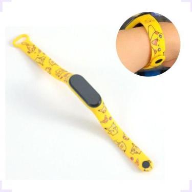 Imagem de Pulseira Pulso Pokémon Relógio Smart Pikachu Env 24h - atelie, Amarelo
