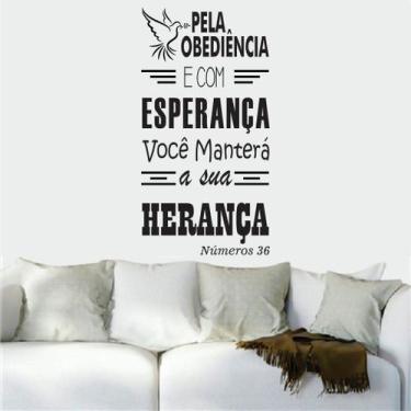 Imagem de Adesivo Frases Biblicas - Números 36 - RA Personalize