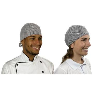 Imagem de Bandana Uniforme Ideal Para Cozinha Atendente Lanchonete Garçonete Gar