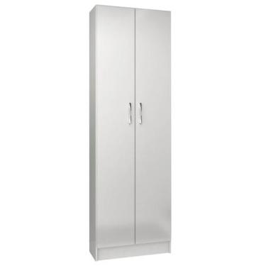 Imagem de Armário Multiuso Milão com 2 Portas e 4 Prateleiras Evidencia Cor Bran