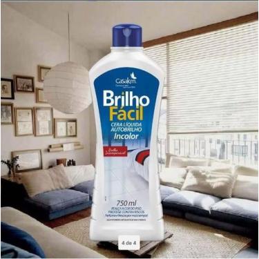 Imagem de Cera Liquida Brilho Fácil Incolor 750 Ml - CASA KM
