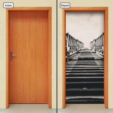 Imagem de Adesivo Decorativo de Porta - Escada - 1602cnpt - Allodi
