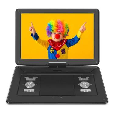 Imagem de Leitor de DVD portátil HotHat, tela de 17,9", bateria de 6 horas