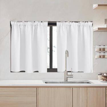 Imagem de Cortinas RYB HOME Blackout Privacy para cozinha W68xL91cm 2P