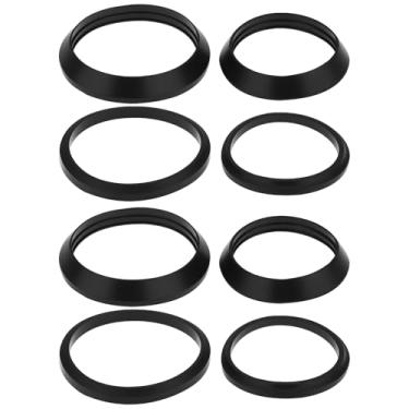 Imagem de SING F LTD 8 peças de arruelas de borracha para saída de entrada de armadilha, pacote misto, 1 1/4 e 1 1/2 arruelas para bacia, banheira, pia de cozinha e vedações de encanamento