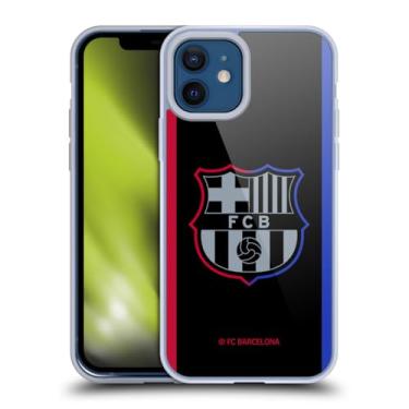 Imagem de Head Case Designs Capa de gel macio oficialmente licenciada pelo FC Barcelona Away 2024/25 Crest Kit compatível com Apple iPhone 12 / iPhone 12 Pro
