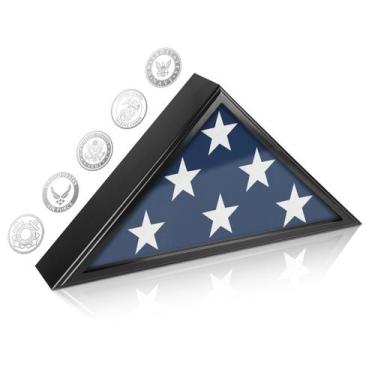 Imagem de Vitrine de bandeira SHTALHST para bandeira funerária 9,5 x 5 pés