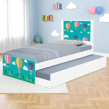 Imagem de Bicama Solteiro Hop com Cabeceira Balões no Céu - CASA H