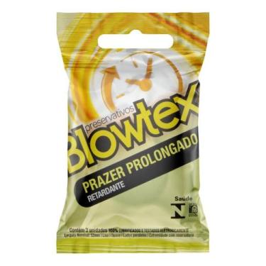 Imagem de Preservativo Lubrificado Prazer Prolongado Blowtex Pacote 3