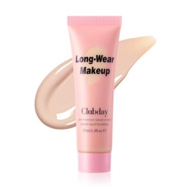Imagem de Clubday Base líquida Cobertura total de longa duração Buildable Weighless Foundation Cream Active Wear Color Stay Makeup-02
