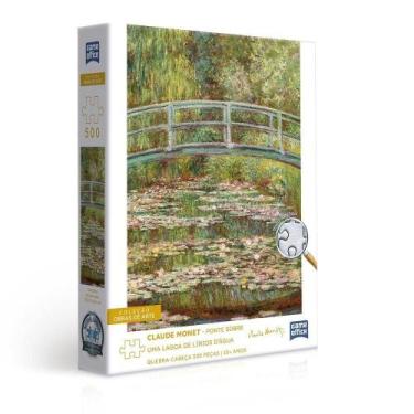 Imagem de Quebra-cabeça 500 Peças Ponte Sobre Uma Lagoa Lírios - Toyster