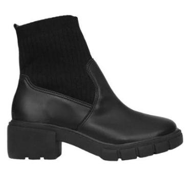 Imagem de Bota Feminina Beira Rio Knit Verona Preta - 9077-Feminino