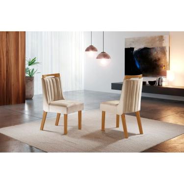 Imagem de Cadeiras para Mesa de Jantar Estofada - Lottus - LJ Móveis