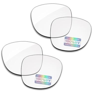 Imagem de Bowyer 2 pares de lentes de substituição de alta definição compatíveis com óculos inteligentes Ray-Ban Meta Wayfarer RW4008 53 mm, 2 x laser transparente HD, RW4008 53mm