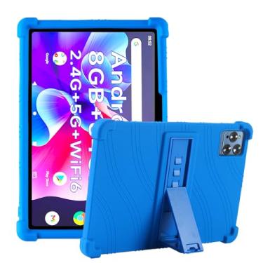 Imagem de Hoibon Capa protetora de silicone à prova de choque para tablet Vortex TAB10 Moderness MB1001/para DOOGEE T10/T10S/HAPPYBE/ANYLAKE/aiprotablet K10 com [suporte] [capa para crianças amigáveis] à prova
