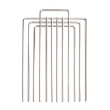 Imagem de GYFCI Divisor de armadilha de animais de aço inoxidável - Separador de garfo premium para armadilhas/gaiolas de 30,5 cm de largura e menores, ideal para gatos e animais pequenos