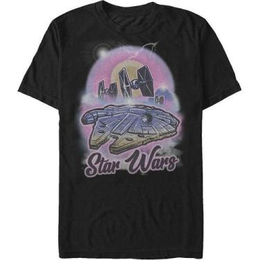 Imagem de Aerógrafo Millennium Falcon Star Wars T-Shirt - Rockinstone