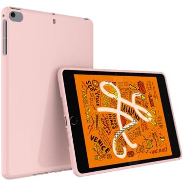 Imagem de Callyue Capa fina para iPad Mini de 7,9 polegadas 5 4 3 2 1 iPad Mini 1ª 2ª 3ª 4ª 5ª geração, ultrafina, leve, fosca, macia, flexível e fosca, capa traseira, rosa