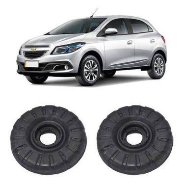 Imagem de Par Coxim Batente Dianteiro Chevrolet Onix 2017 2018 2019