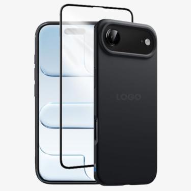 Imagem de Kit Capa Capinha Case Proteção Premium Preta Anti Impactos + Película de Vidro 3d (iPhone 17 Air)