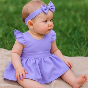 Imagem de Vestido Para Bebê Menina Jana Vestido de Festa Casamento Batizado Vári