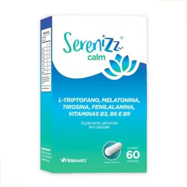 Imagem de Suplemento Serenizz Calm Herbamed 60 cáps - Triptofano e Vitaminas para Auxiliar na Tranquilidade e Adormecer