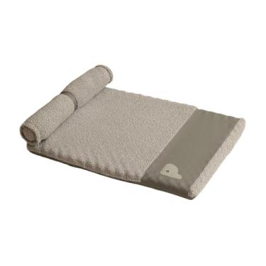 Imagem de KiBcsLic Tapete para cama de cachorro e cobertor para animais de estimação, prático, confortável, multifuncional, canil, almofada para gaiola de cachorro e, Gray L 60cmx40cm