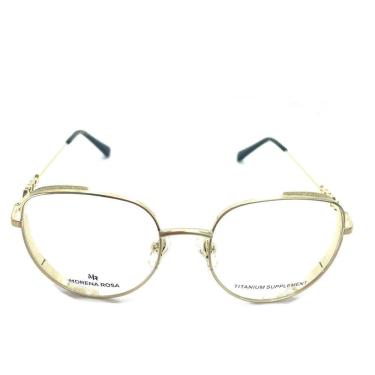 Imagem de Óculos Sol Feminino Morena Rosa Aro Fechado Dourado