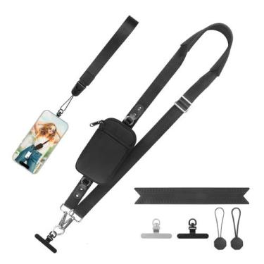 Imagem de Carteira transversal com alça de telefone com bloqueio RFID para todos