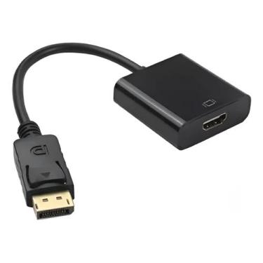 Imagem de Cabo Adaptador Displayport Para Hdmi Preto Dp Hdmi - LsMag