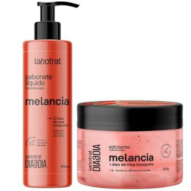 Imagem de Kit Banho Labotrat Dia a Dia Melancia Sabonete Liquido e Esfoliante Co