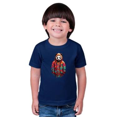 Imagem de Camiseta Masculina Infatil Urso Polar College - MARCELO, Azul, 2
