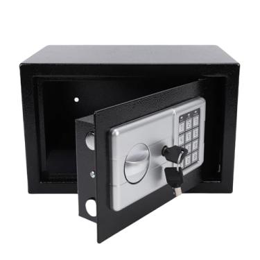 Imagem de Hyuduo Cofre Doméstico, Cofre Eletrônico de Aço Carbono Espesso Com Teclado Digital e Chaves de Emergência, para Documentos Em Dinheiro, Joias, Pequenos Objetos de Valor