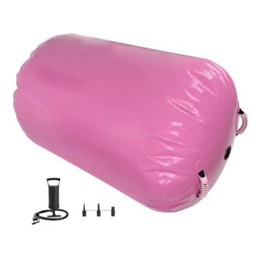 Imagem de UGPLM Barril de ginástica Barril de ar inflável PVC Tumbling Mat Equipamento de ginástica Tumbling para fitness Musculação Cheerleading, 50 Cm X 70 Cm