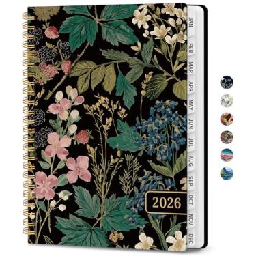 Imagem de Agenda 2026 – Agenda semanal e mensal, janeiro de 2026 a dezembro de 2026, agenda de calendário 2026 com encadernação em espiral, bolso interno, perfeito para material escolar de escritório em casa