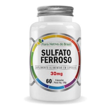 Imagem de Sulfato Ferroso (30mg) 60 Cápsulas Flora Nativa do Brasil