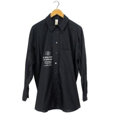 Imagem de Camisa Colcci Over Estampada Preta Feminina-Feminino