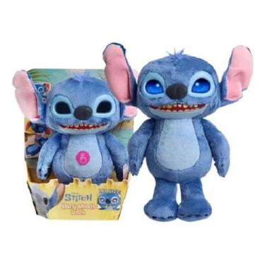 Imagem de Stitch Pelucia Interativa 30 Cm Com Olhos Emotivos - Olhos de LCD C/ 5