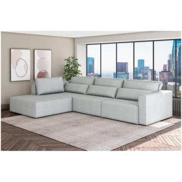 Imagem de Sofá 6 Lugares Retrátil Reclinável Mediterrâneo Abruzzo Flexforma Esto