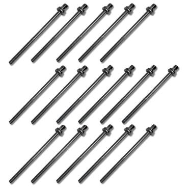 Imagem de Kit 16 Parafuso Afinação Bateria 90Mm X 5Mm Hbts90 Hard Beat