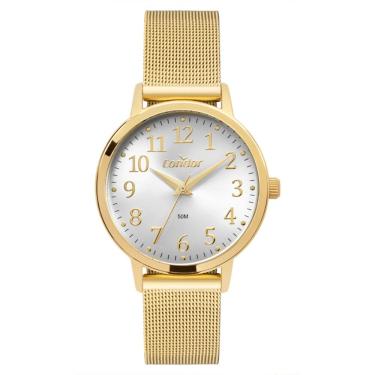 Imagem de Relógio Condor Feminino Ref: Co2035nir/4k Casual Mesh Dourado