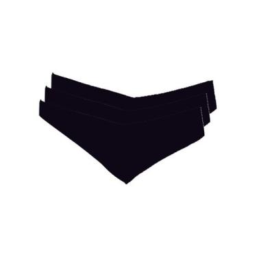 Imagem de Kit com 3 Calcinhas Fio Dental Hope 37850, Preto, G