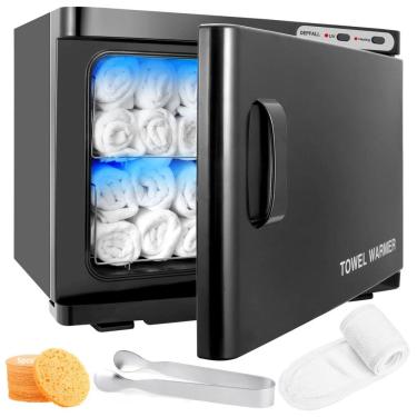 Imagem de Aquecedor de Toalha Elétrico para Barbearia 23L, 110V, DEPFALL, Preto