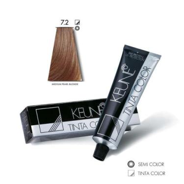 Imagem de Tinta Color Keune 7.2 Medium Pearl Blonde 60ml