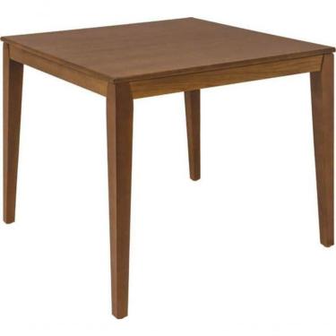 Imagem de Mesa De Madeira Tramontina London Quadrada Em Tauarí Amêndoa 4 Lugares 80cm