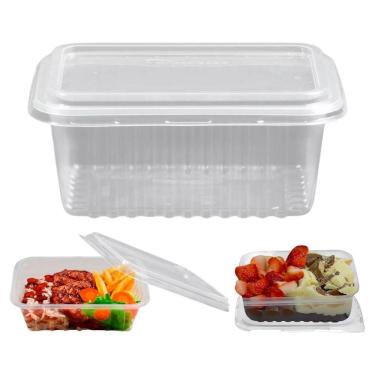 Imagem de Kit 24 Unid. Pote Plastico Descartável 750Ml Marmita Freezer