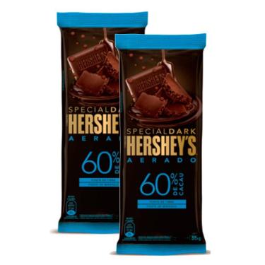 Imagem de Kit 2 Chocolate Hershey`s Special Dark Aerado 60% Cacau 85g